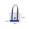 JHM factory wholesale high quality 12 oz custom canvas tote handle bag for women