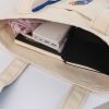 JHM factory wholesale high quality 12 oz custom canvas tote handle bag for women