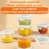 Bestfull Top Quality High Borosilicate Glass Food Storage Round Baby Food Container