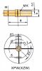 The Four Flat Leaves Integral Openning Turbo-agitator Mixer Impeller