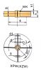 The Four Flat Leaves Integral Openning Turbo-agitator Mixer Impeller