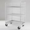 Logistics Warehouse Folding Durable Safety Metal Wire Mesh Trolley Roll Container