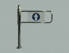 Dual Mechanical Swing Gate Supermarket Swing Gate Access Control Swing Barrier Gate Tunrstile Access Control System Qsjckq