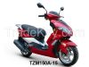 Scooter with 125cc or 150cc engine