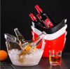 New Design Wholesale Multiple Colors Cooler Customized Acrylic Beer Plastic Ice Bucket