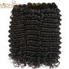 Deep wave virgin hair bundle 100% Human Hair Weft