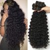 Deep wave virgin hair bundle 100% Human Hair Weft