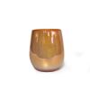 6.9x8.5cm 300ml electroplated luxury candle glass jar