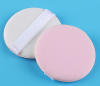 Round Shaped Soft Fluffy Makeup Loose Powder Puff Air Cushion Cosmetic Loose Powder white Fluffy Puff With Satin Ribbon