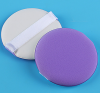 Round Shaped Soft Fluffy Makeup Loose Powder Puff Air Cushion Cosmetic Loose Powder white Fluffy Puff With Satin Ribbon