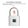 Security Intelligent Electric Biometric Keyless Circular Finger Print Reader Small Lock for School Locker