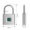 Security Intelligent Electric Biometric Keyless Circular Finger Print Reader Small Lock for School Locker