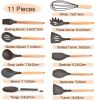 Customized Wooden Spatula Utensil Wooden Kitchen Cooking Tools Cookware Nonstick