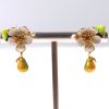 Wholesale Price Modern Simplicity Animal Flower 16k Real Gold Plated Stud Earrings Women