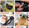 Silicone Cooking Utensil Sets, 15 pcs Kitchen Utensils Set, Non-stick Heat Resistant Silicone Cookware with Stainless Steel Handle