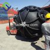 Floating marine pneumatic Rubber Fender with tire net