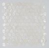 round penny pearl mosaic on mesh 12&quot;*12&quot; full white