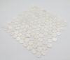 round penny pearl mosaic on mesh 12&quot;*12&quot; full white