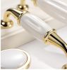 Customized ceramic knob handles ceramic zinc alloy furniture handles