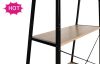 Four Layers Melamine Bookshelf with X Tube