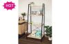 Four Layers Melamine Bookshelf with X Tube