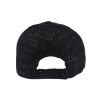 Landfond accessory Lady thin corduroy fabic lurex sport cap