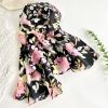 Landfond accessory Fashion Ladies flower print voile fabric scarf 