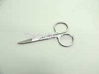 Stainless Steel Curved Eyebrow Scissors