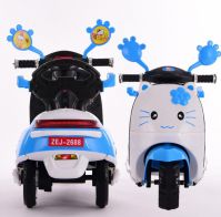 Cheap Cat Image Kid 6v Battery Powered Ride On Motorcycle Tricycle