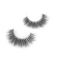 2020 Hot Selling Mega Volume Double Layered Effect Lashes Minks 3d Vegan Synthetic Custom Logo Fluffy Faux Mink Lashes