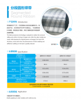 Segmented Round Ribbon for PV modules