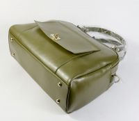 lady&#039;s leather duffel