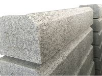 Dalian granite curb stones light grey granite cobblestone kerb stone for sale