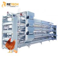 RETECH Advanced Full Automatic A Type Battery Chicken Cage System