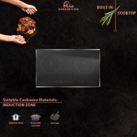 Double Induction Cooktop Plate Electric Kitchen 2 Burner with Overheating Protection