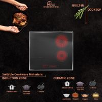 Built-in Ceramic And Induction Cooker Electric Hybrid Stove Cooker Touch Control Suitable All Type Pot