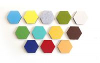 Felt Wall Decor Set OF 10 Felt Hexagon for Home Dector