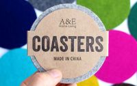 Felt Coasters Set 18 curated colors of Home Decor