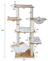 Hanging garden solid wood cat climbing frame 03