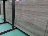 China Grey  wooden marble slab 