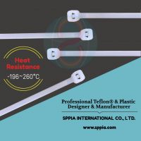 Fluoropolymer(TEFLON) Cable Tie-Heat Resistance -196~260 degrees Celsius-SPPIA International Co., Ltd.