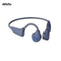 Winto 2022 New Arrival IPX7 Waterproof Bone conduction headphones with Open Ear design, for Jogging, Cycling, Education, Sports. etc