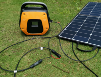 300W portable solar generator camping backup power emergency off grid solar system