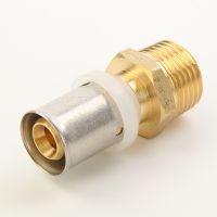 Brass Copper U Type Press Straight Coupling Fittings For Pex-al-pex Pipes