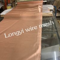 99.9% Pure Red Copper Wire Mesh For Emi Emf Shielding Mesh Fabric