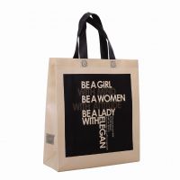 Customized logo 80gsm nonwoven fabric tote bag