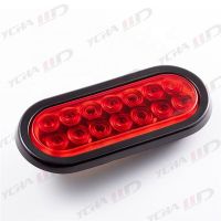 Oval Red 10 LED Brake Stop Turn Trailer Tail Truck Lights