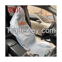 Disposable plastic custom logo waterproof car seat cover