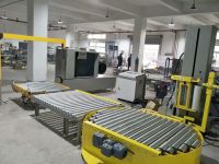  PALLET WRAPPING MACHINE with conveyor type full automatic machine 