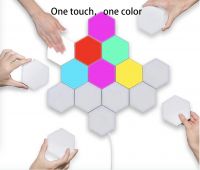 DIY Quantum Lamps intelligent led night Hexagonal Wall Lamp Dimmable Touch Sensitive Lighting 